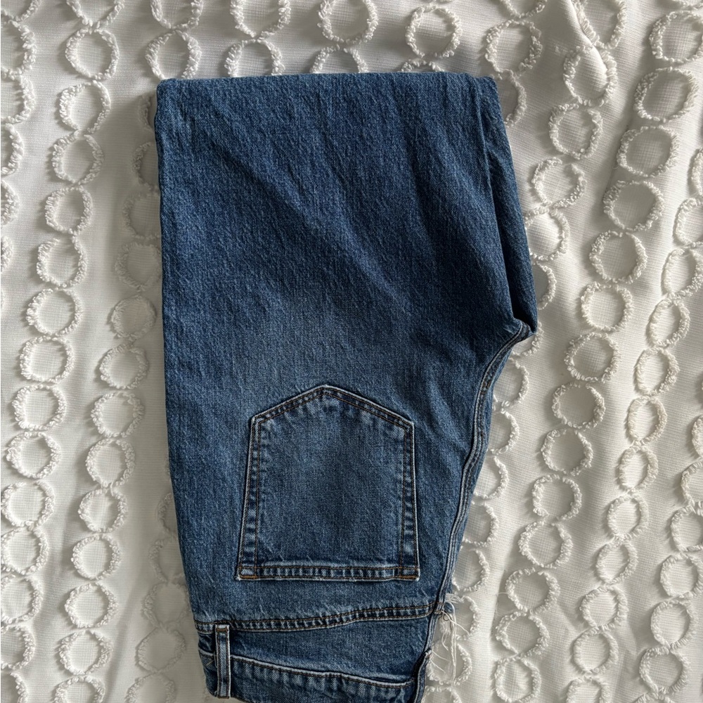 LOFT Blue Frayed Hem Cropped Jeans - Picture 7 of 7